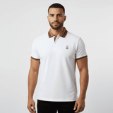 Camiseta 8286-8# Tipo Polo Blanca Para Hombre