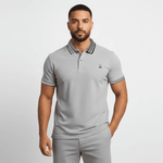 Camiseta 8286-8# Tipo Polo Gris Para Hombre