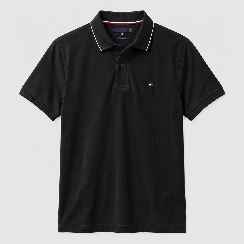 Camiseta 185043 Tipo Polo Negro para hombre