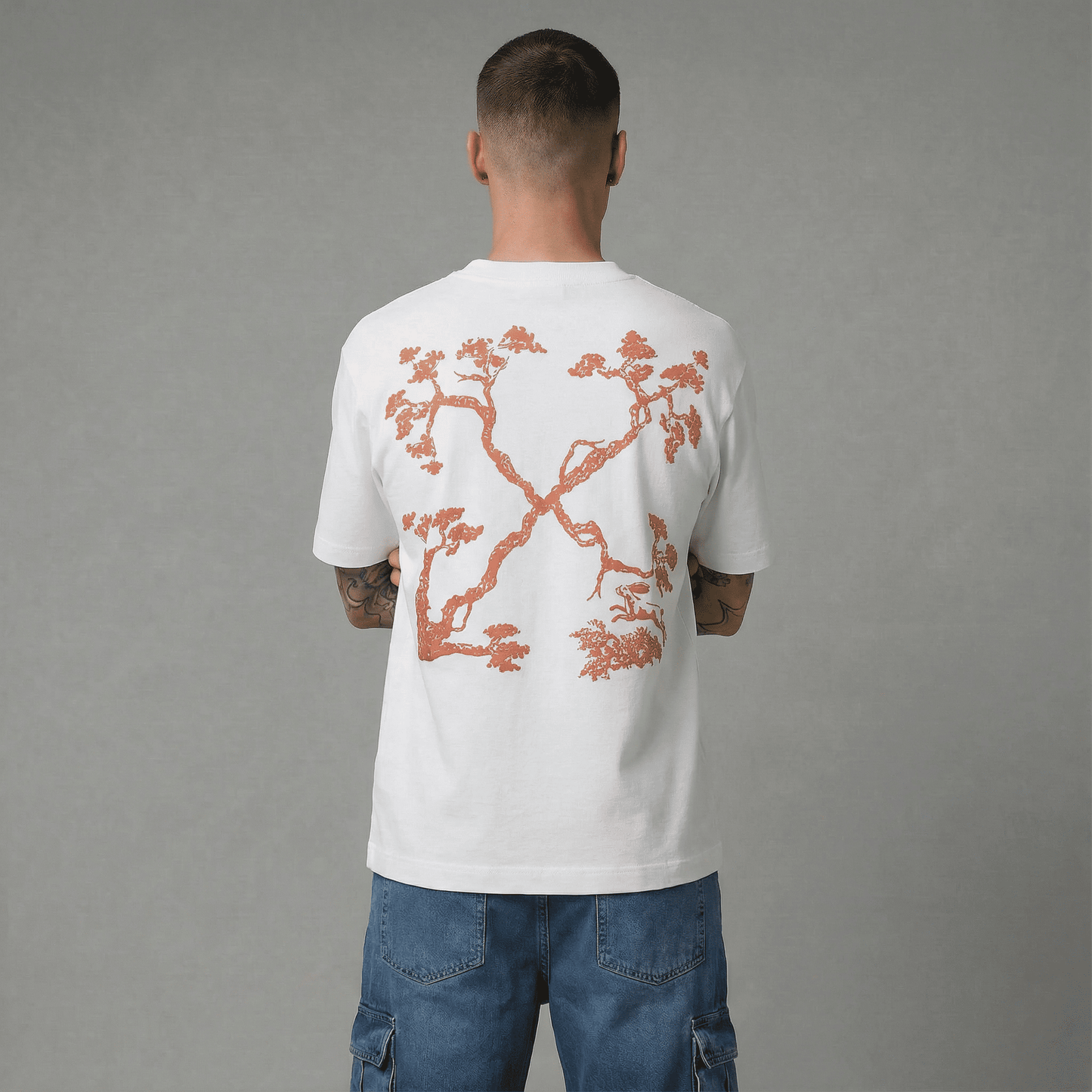 Camiseta 834029 Oversize Blanca Para Hombre