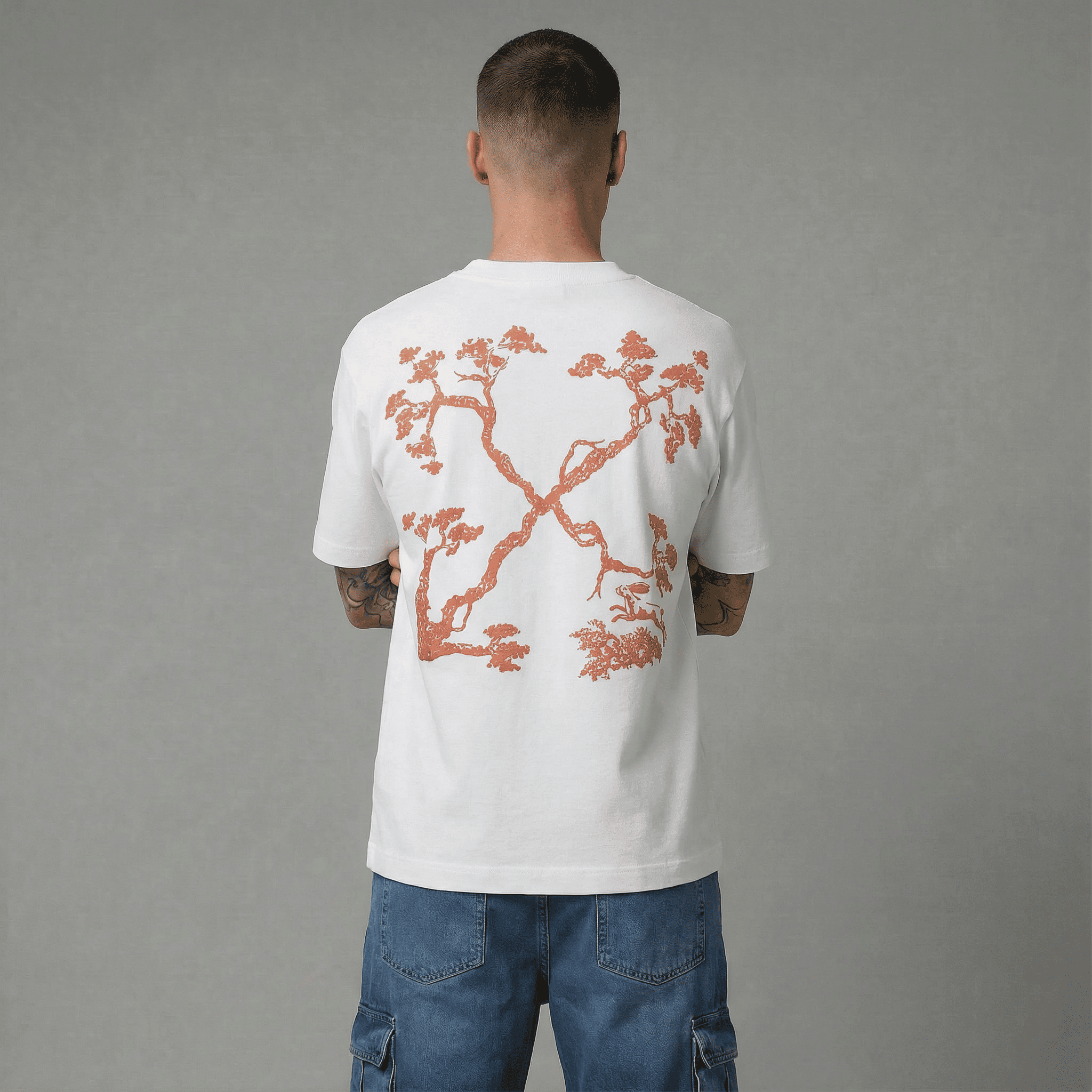 Camiseta 834029 Oversize Blanca Para Hombre