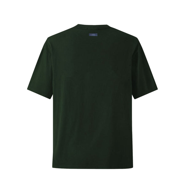 Camiseta 834032 Oversize Pickling Verde Oscuro Para Hombre