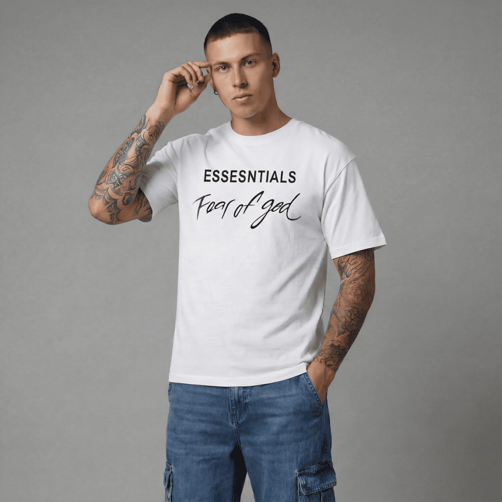 Camiseta 834037 Oversize Blanca Para Hombre