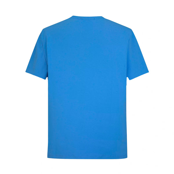 Camiseta 86033 Basica Azul-2 Para Hombre