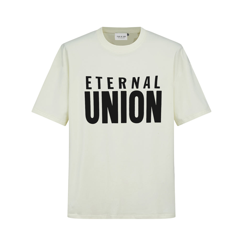 Camiseta 88505 Oversize Crema Para Hombre