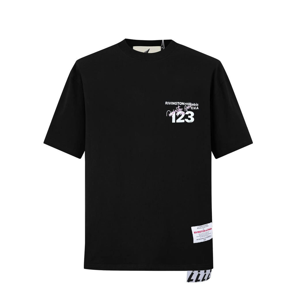 Camiseta 88638 Oversize Negra Para Hombre