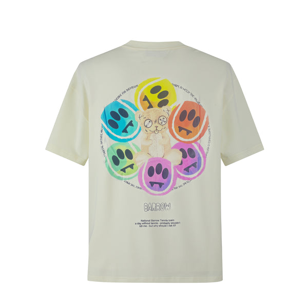 Camiseta 88981 Oversize Crema Para Hombre