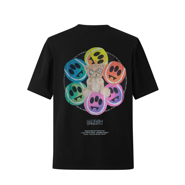 Camiseta 88981 Oversize Negra Para Hombre