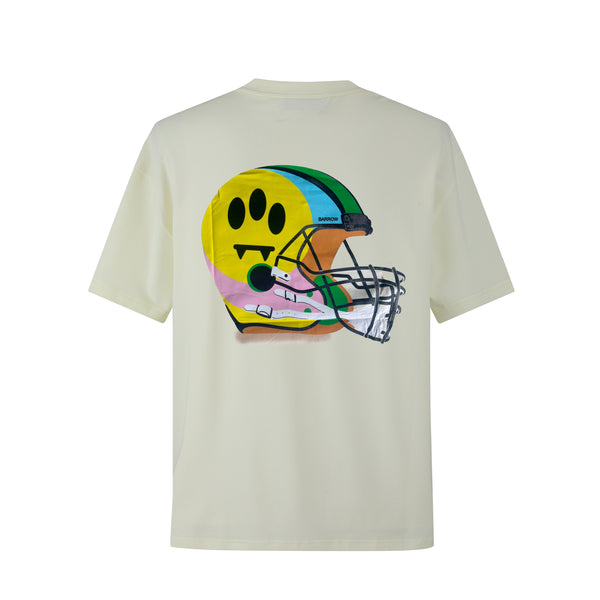 Camiseta 88982 Oversize Crema Para Hombre