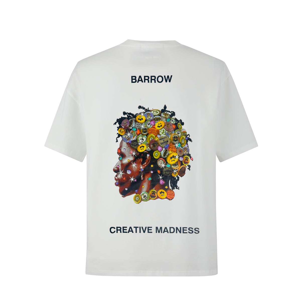 Camiseta 88983 Oversize Blanca Para Hombre