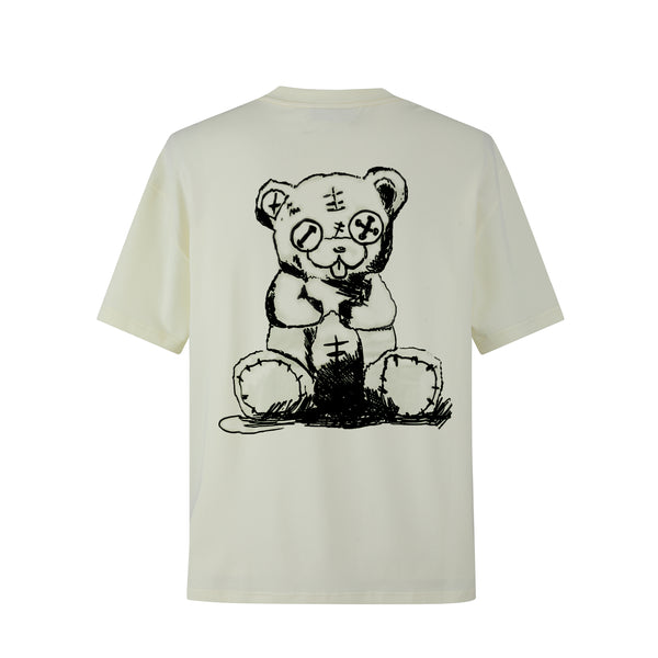 Camiseta 88984 Oversize Crema Para Hombre