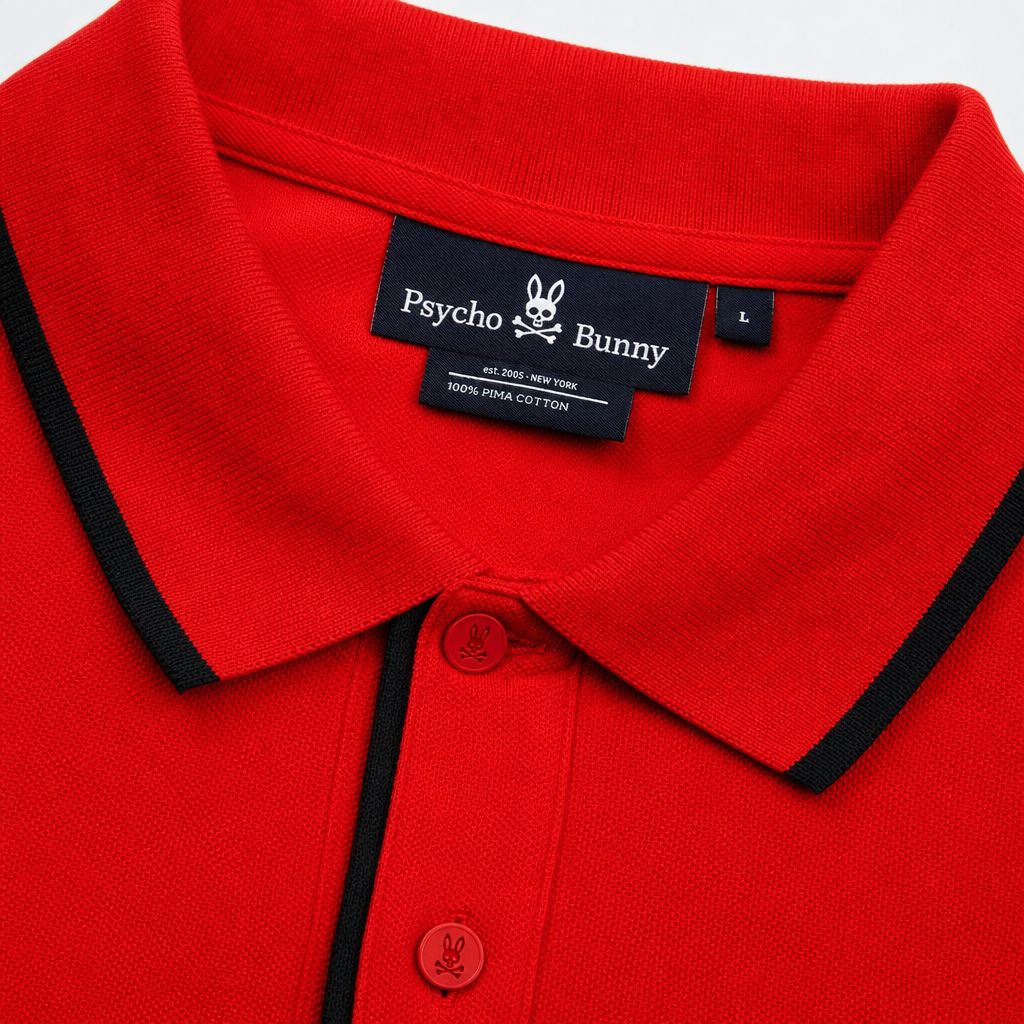 Camiseta 185033 Tipo Polo Rojo para hombre