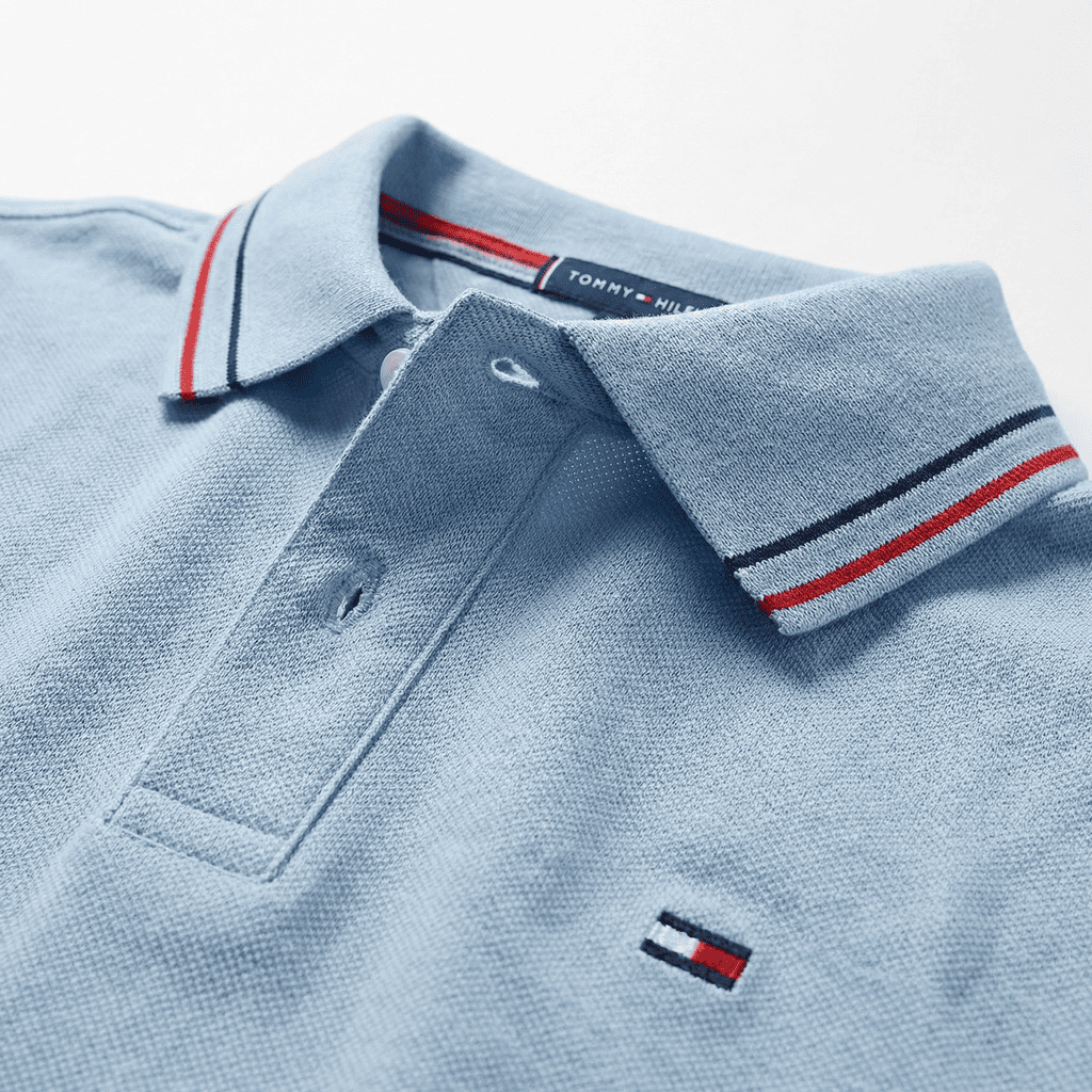 Camiseta 918004 Tipo Polo Azul Claro Para Hombre