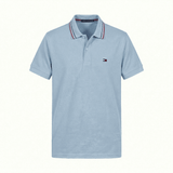 Camiseta 918004 Tipo Polo Azul Claro Para Hombre