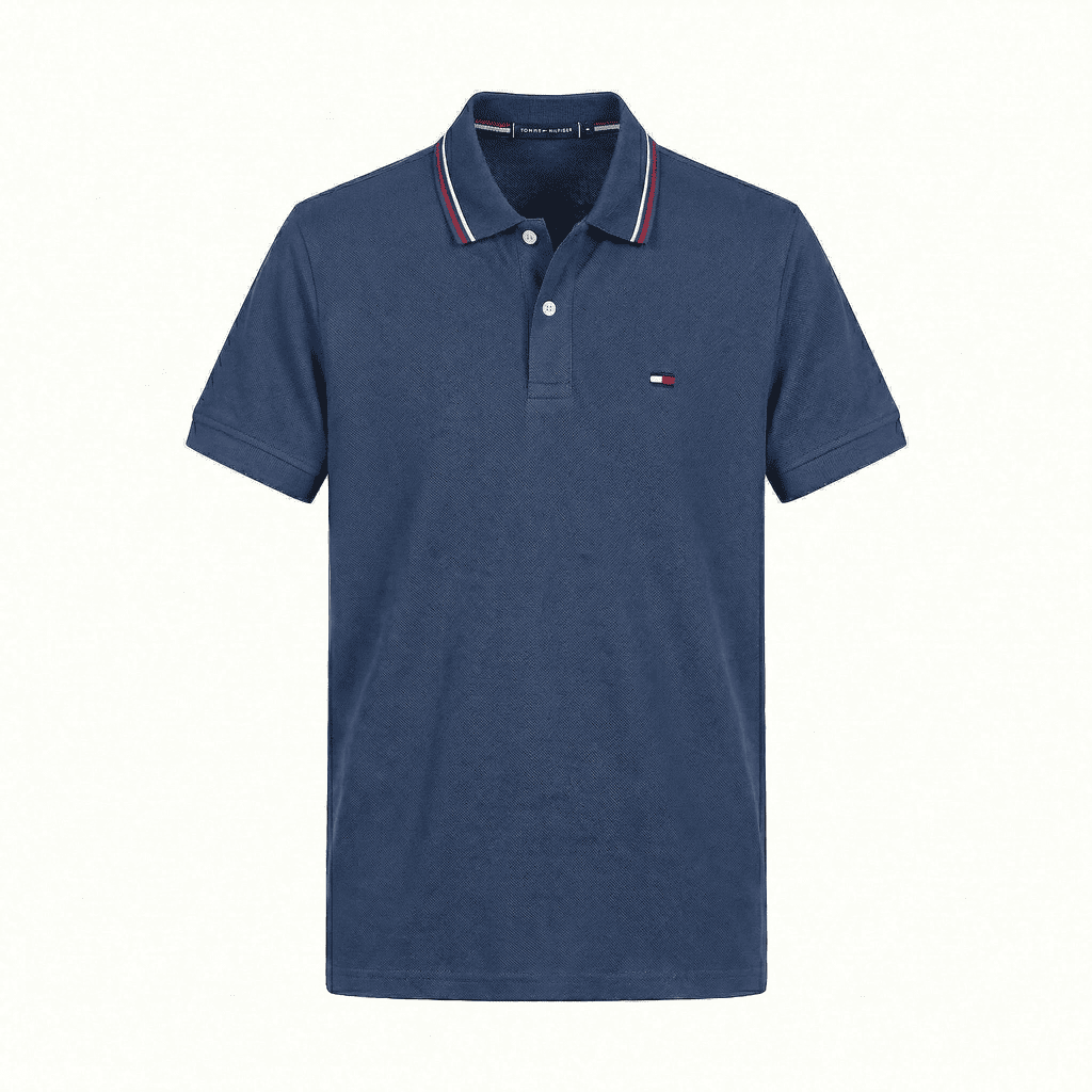 Camiseta 918004 Tipo Polo Azul Oscuro Para Hombre