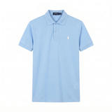 Camiseta 918007 Tipo Polo Azul Claro para hombre