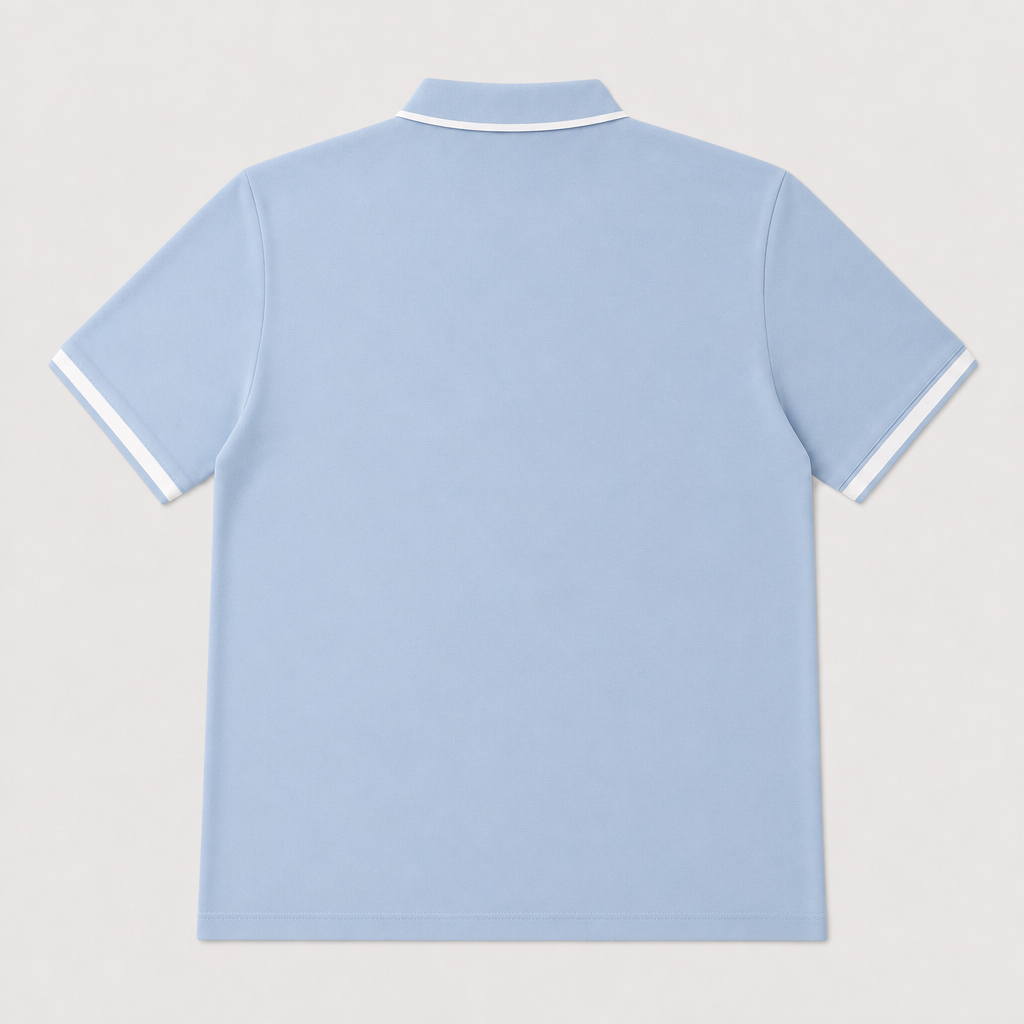 Camiseta 918053 Tipo Polo Azul Claro para hombre