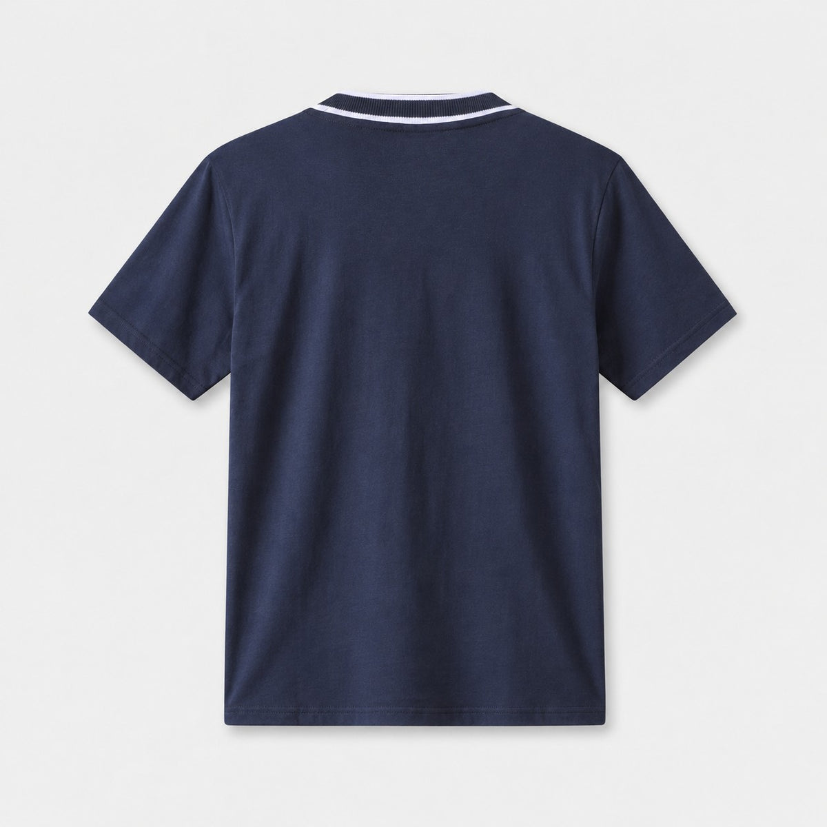Camiseta 921040 Básica Azul Oscuro Para Hombre - espalda