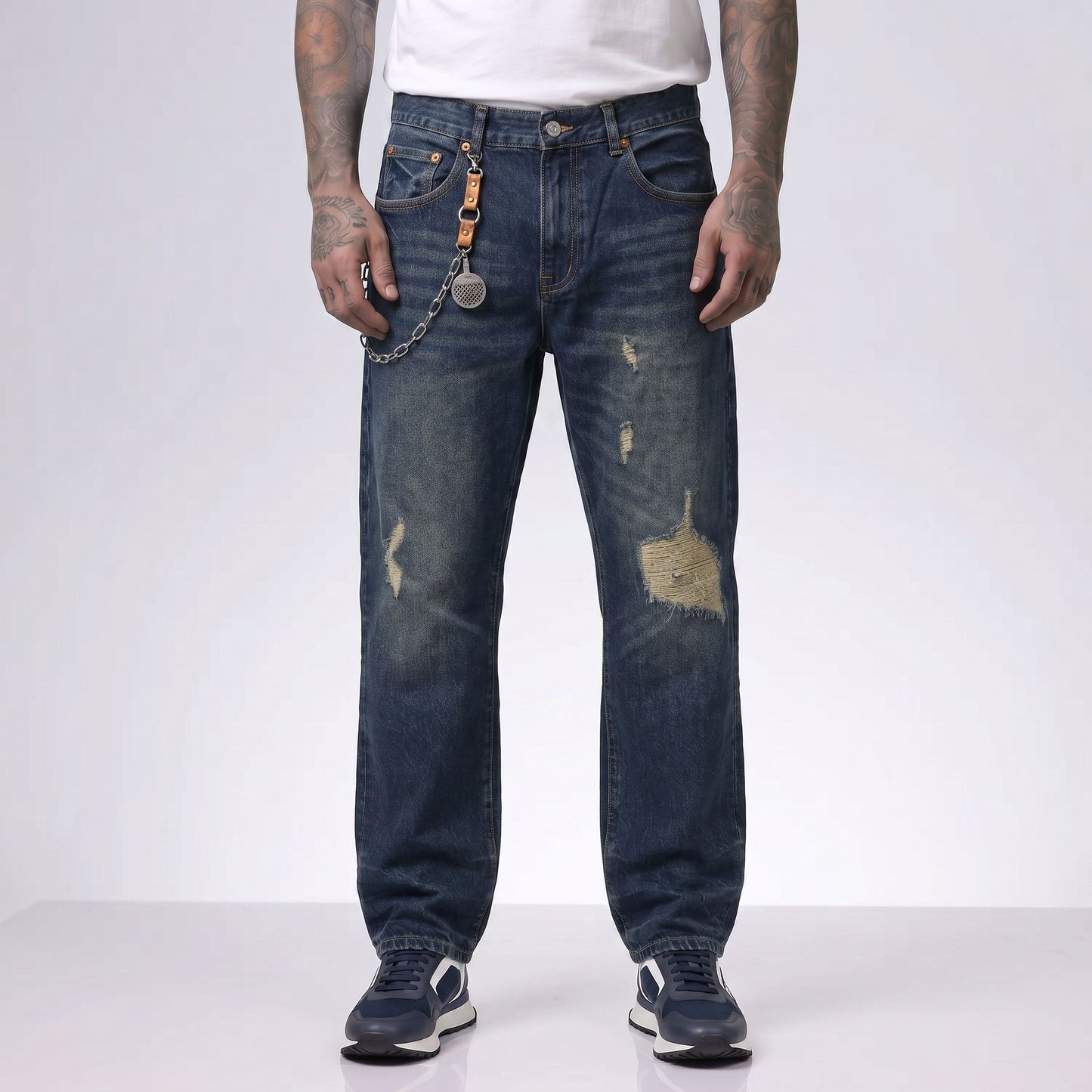 Jean PP U032K Azul Para Hombre