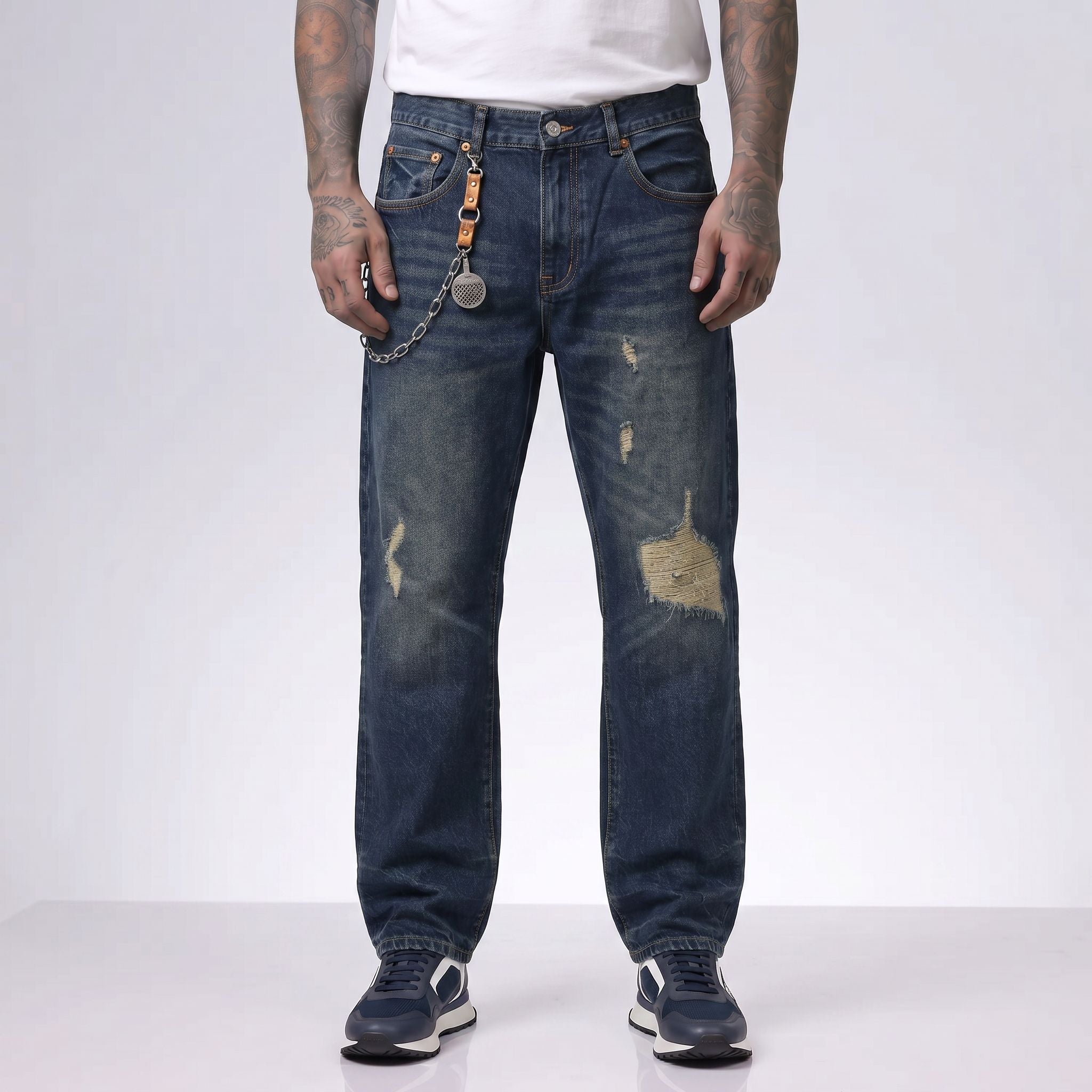 Jean PP U032K Azul Para Hombre