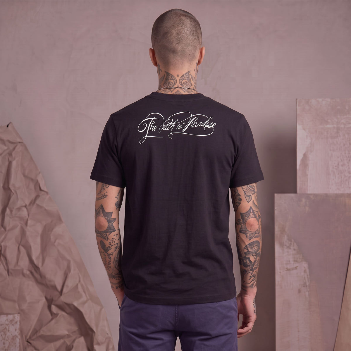Camiseta 661114 Estampada Negro para hombre
