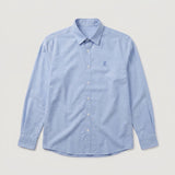 Camisa 50021 Manga larga  Azul Claro para hombre