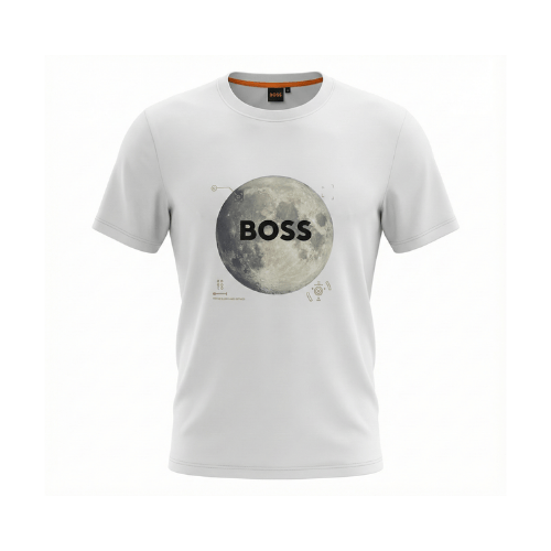 Camiseta 66046 Estampada Blanca Para Hombre