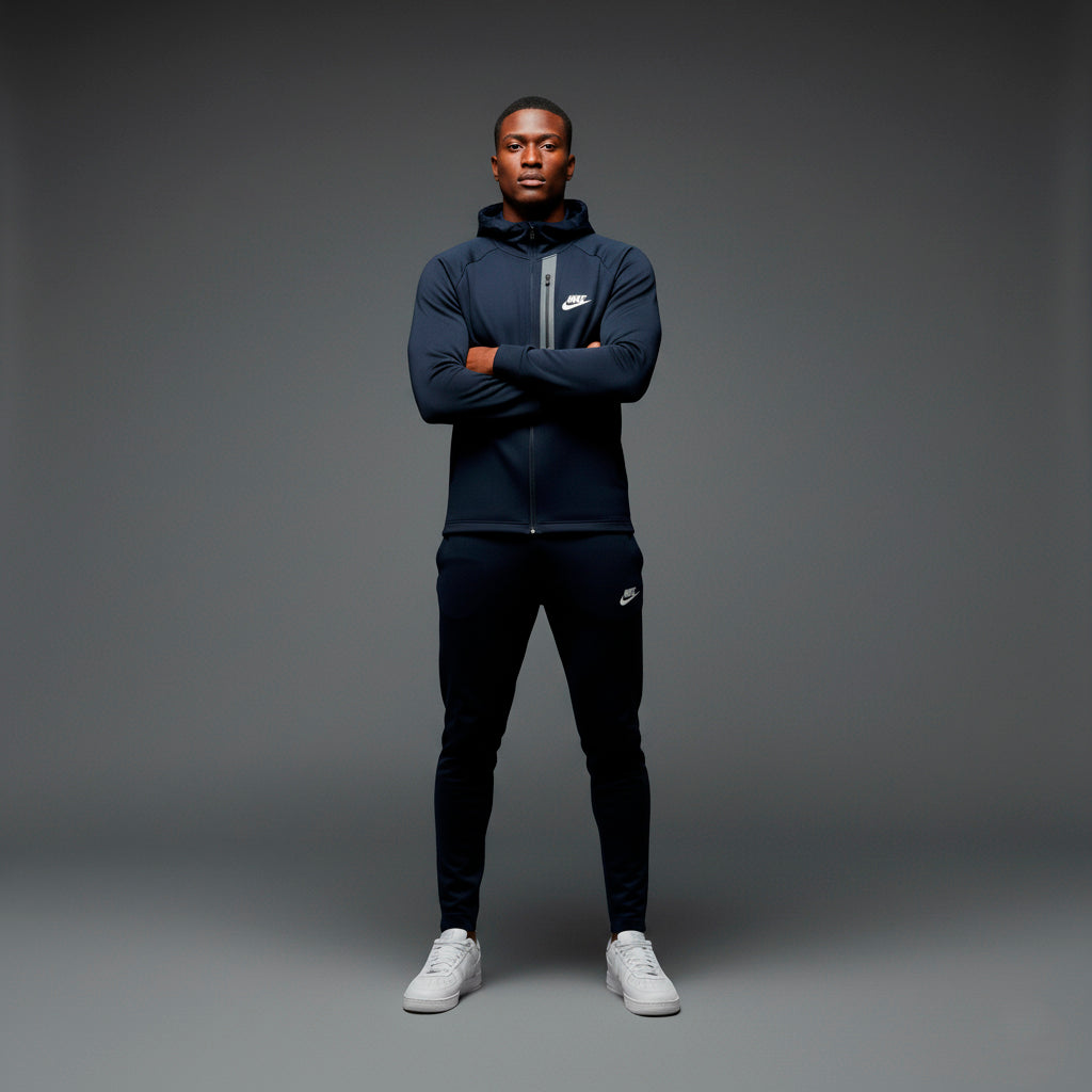 Conjunto Deportivo Azul Oscuro Para Hombre Ref. CON02