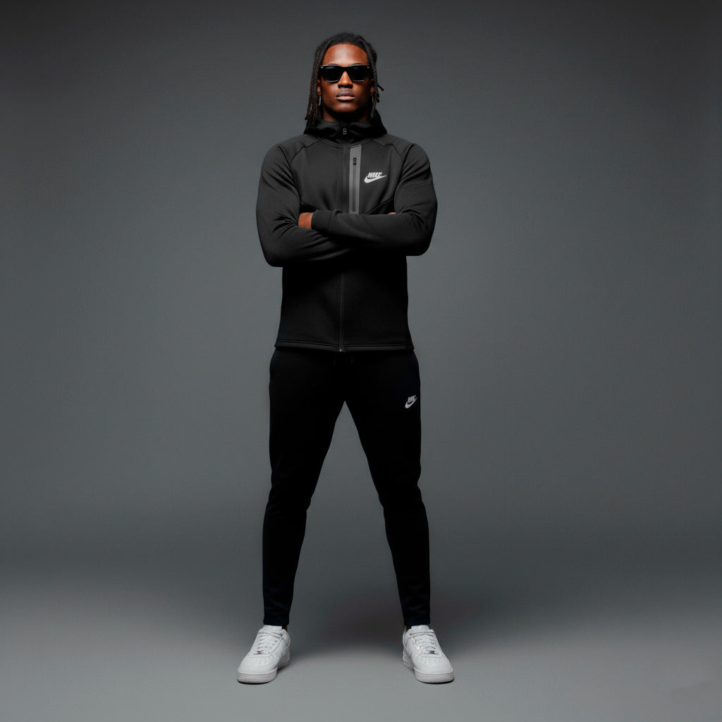 Conjunto Deportivo Negro Para Hombre Ref. CON02