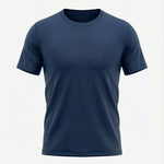 Camiseta Deportiva Básica Azul Oscuro Para Hombre Ref. CAM12