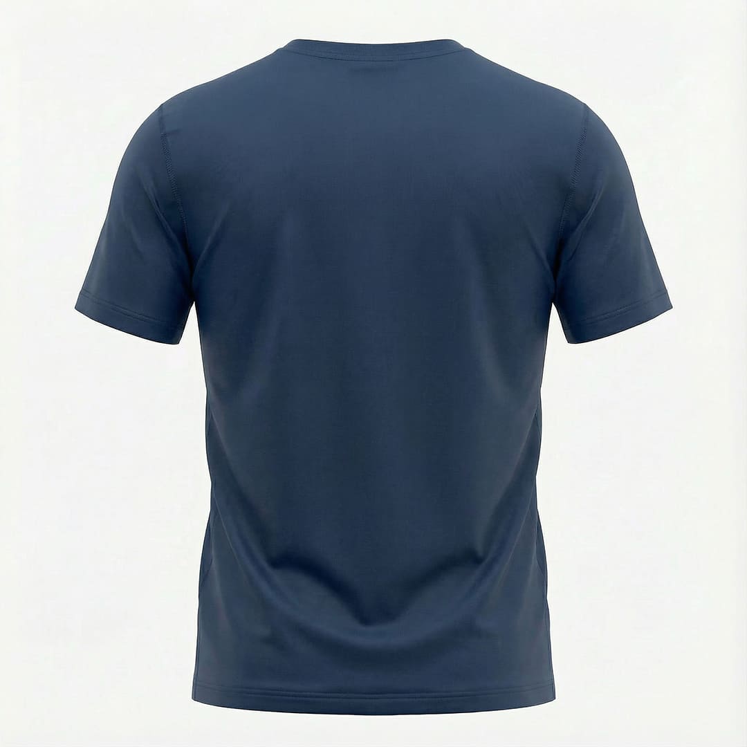 Camiseta Deportiva Básica Azul Oscuro Para Hombre Ref. CAM12