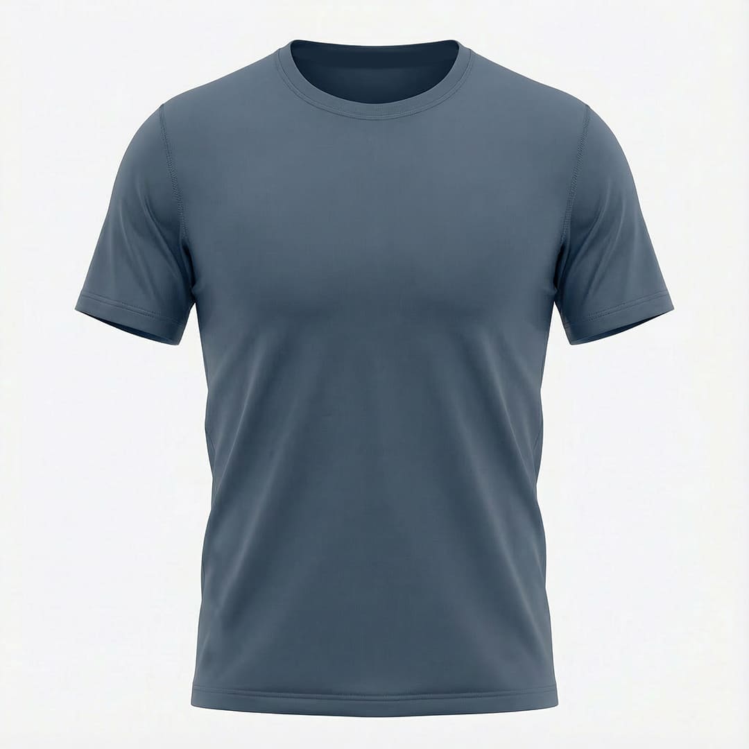 Camiseta Deportiva Básica Gris Para Hombre Ref. CAM12