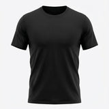 Camiseta Deportiva Básica Negra Para Hombre Ref. CAM12