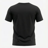 Camiseta Deportiva Básica Negra Para Hombre Ref. CAM12
