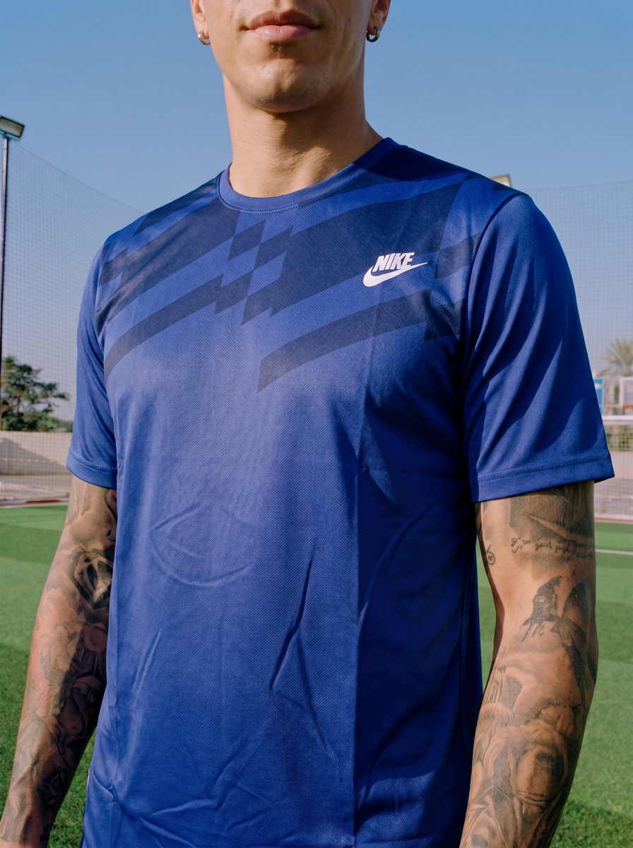 Camiseta Deportiva Azul Oscuro para hombre Ref. CAM27