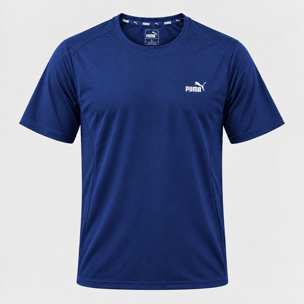 Camiseta Deportiva Azul Oscuro Para Hombre Ref. CAM42