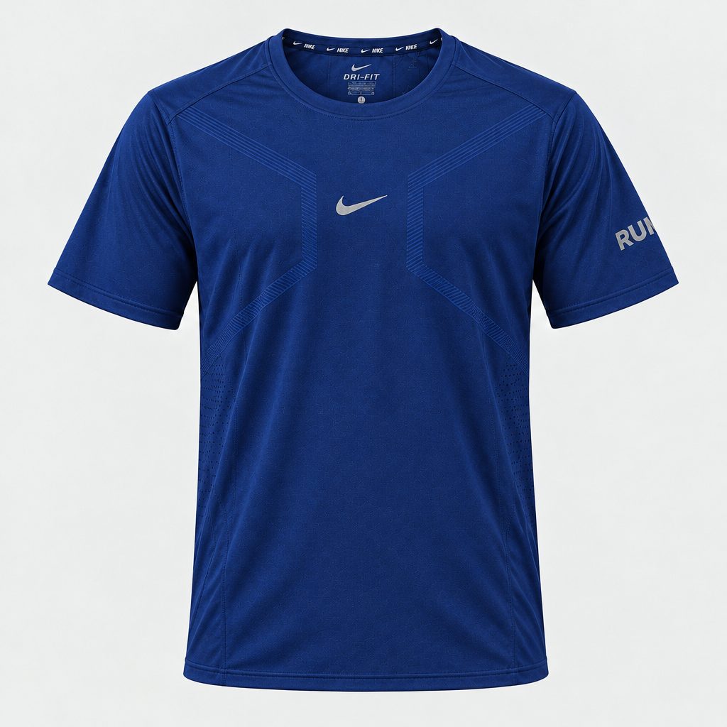 Camiseta Deportiva Azul Oscuro Para Hombre Ref. CAM43