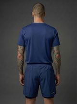 Camiseta Deportiva Básica Azul Oscuro Para Hombre Ref. CAM45
