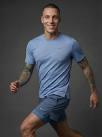 Camiseta Deportiva Básica Azul Claro Para Hombre Ref. CAM45