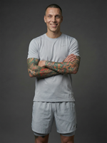 Camiseta Deportiva Básica Gris Claro Para Hombre Ref. CAM45