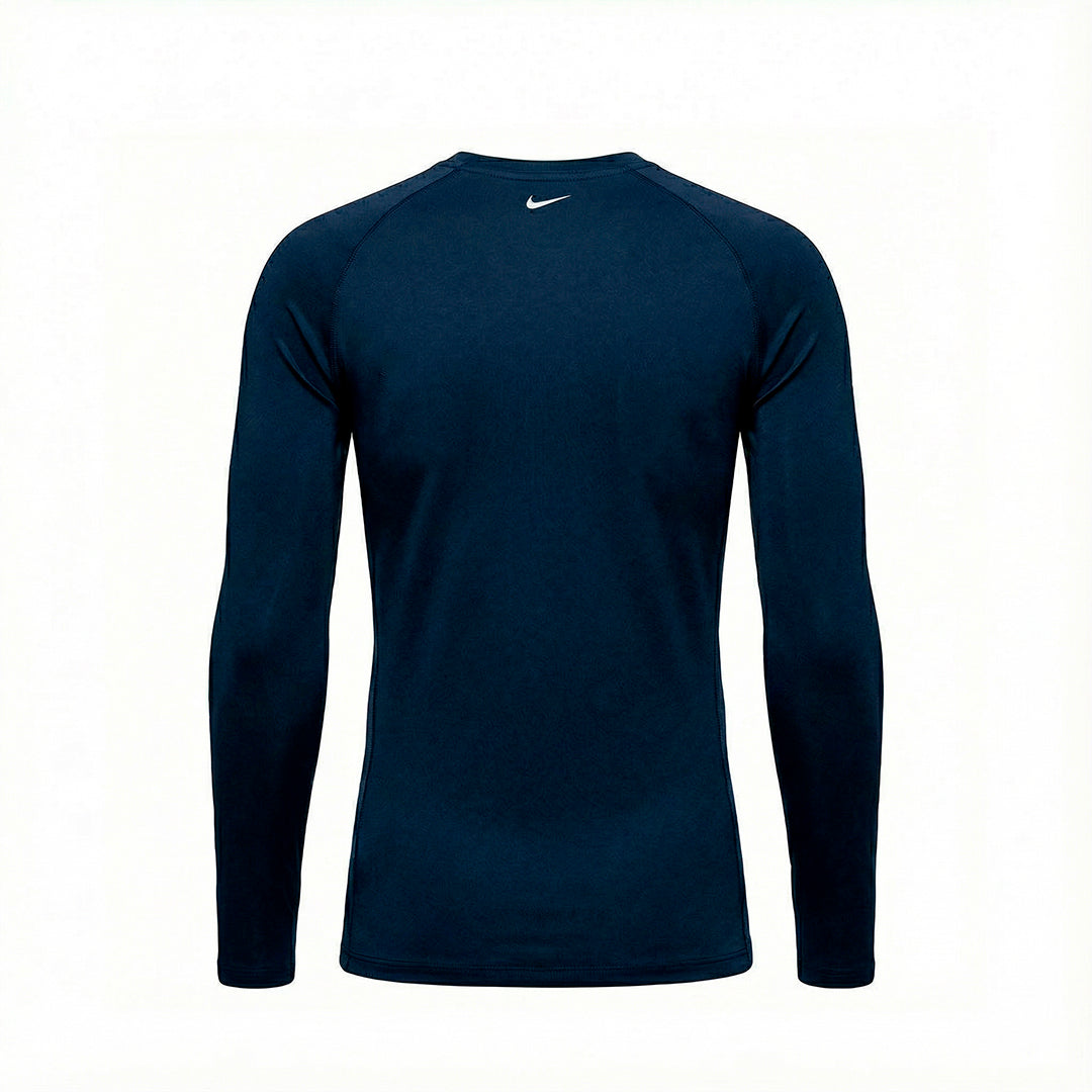 Camiseta Manga Larga Deportiva Azul Oscuro Para Hombre Ref. CAMBU01