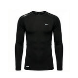 Camiseta Manga Larga Deportiva Negra Para Hombre Ref. CAMBU01