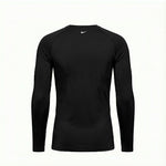 Camiseta Manga Larga Deportiva Negra Para Hombre Ref. CAMBU01