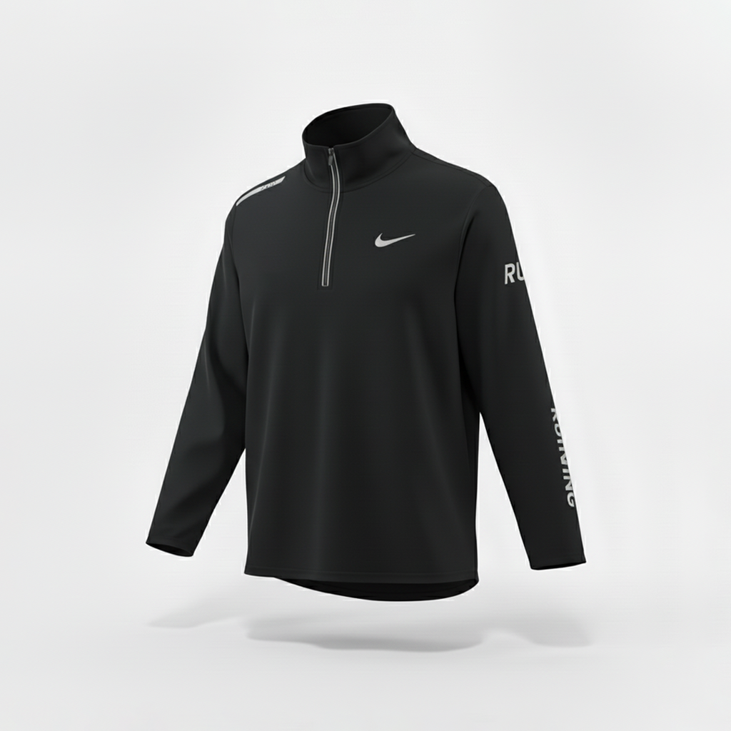 Camiseta Manga Larga Deportiva Negra Para Hombre Ref. CML02