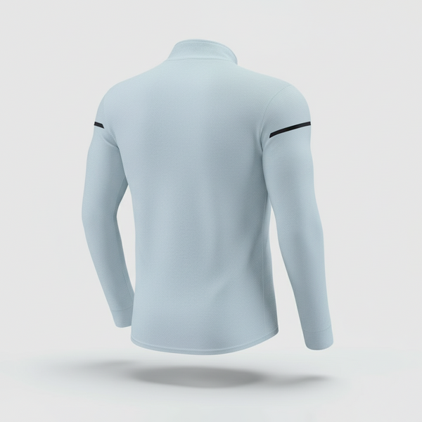 Camiseta Manga Larga Deportiva Azul Para Hombre Ref. CML01