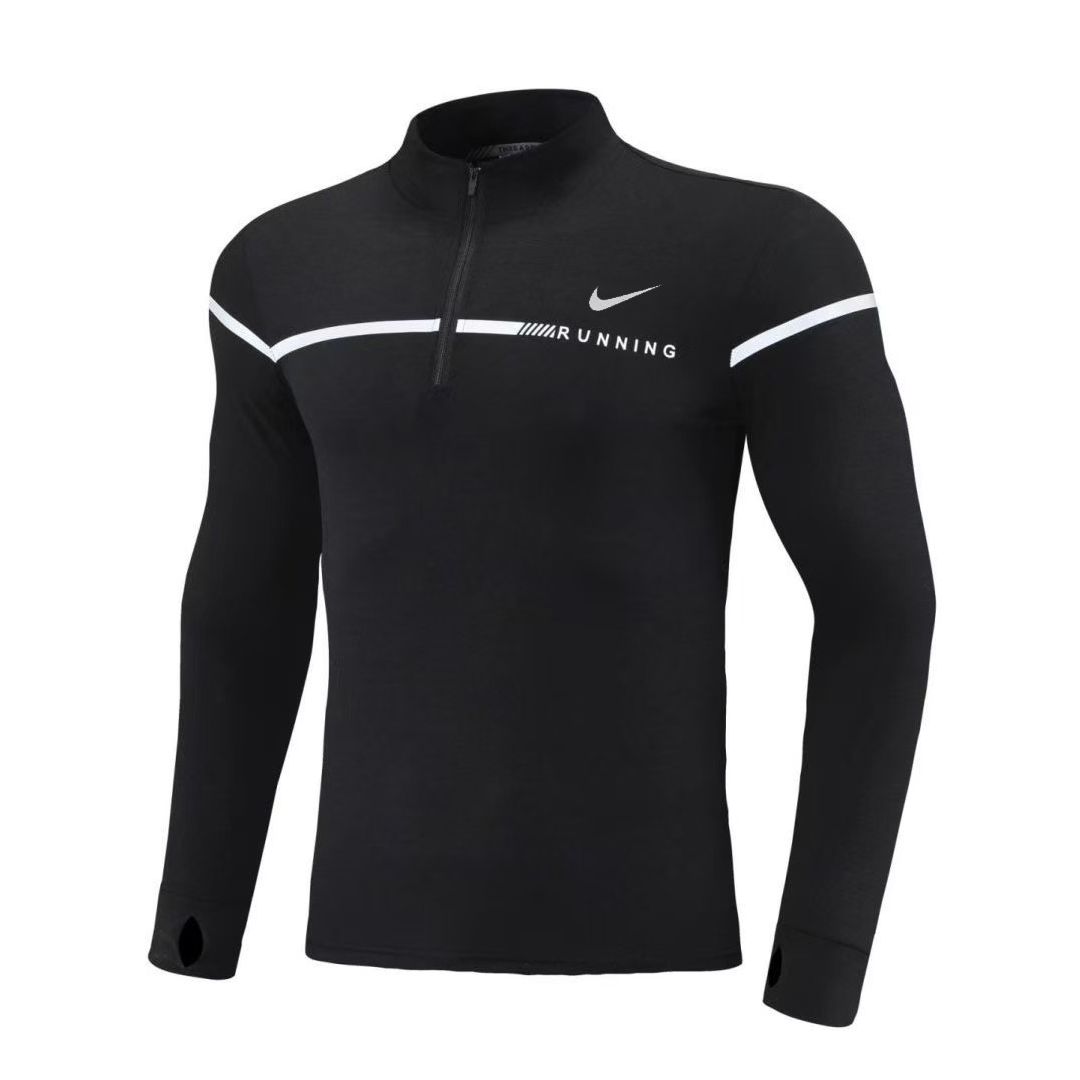 Camiseta Manga Larga Deportiva Negra Para Hombre Ref. CML01