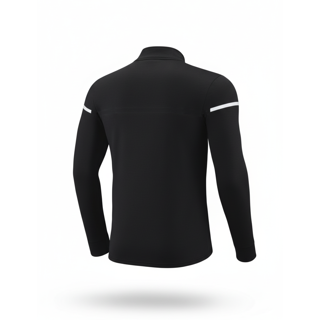 Camiseta Manga Larga Deportiva Negra Para Hombre Ref. CML01