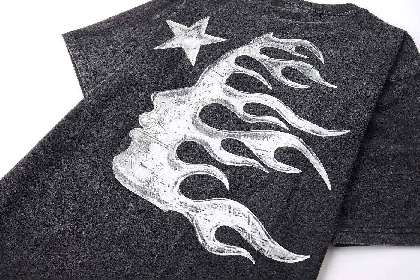 Camiseta 881202 Oversize Negra Pickling Para Hombre