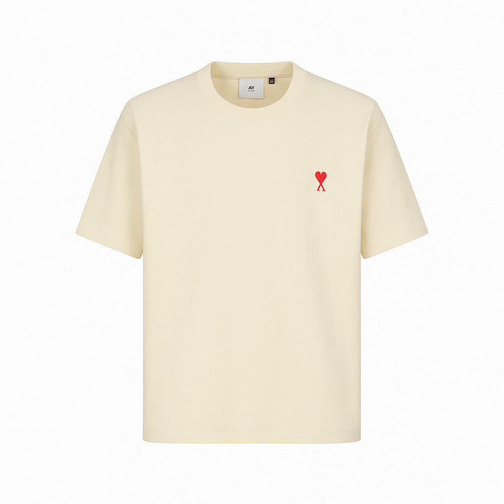 Camiseta 88754 Oversize Crema Para Hombre