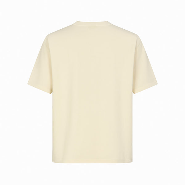 Camiseta 88754 Oversize Crema Para Hombre